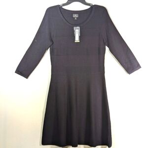 Worthington Black Sweater Dress M NWT